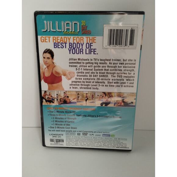 Jillian Michaels: 30 Day Shred (DVD, 2007) - Picture 2 of 2